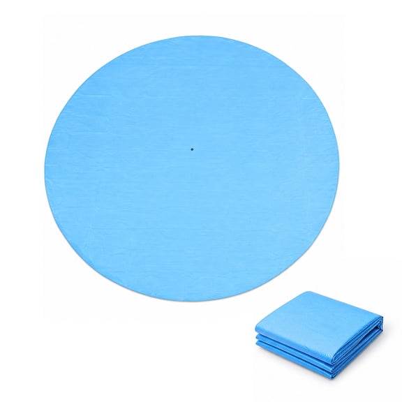 Aoodor 10FT Multipurpose Circular Tarp Cover, All-Weather Protection for Trampolines, Tents, Pools, Outdoor Furniture, Mats, Sun, Snow, Wind and Dust