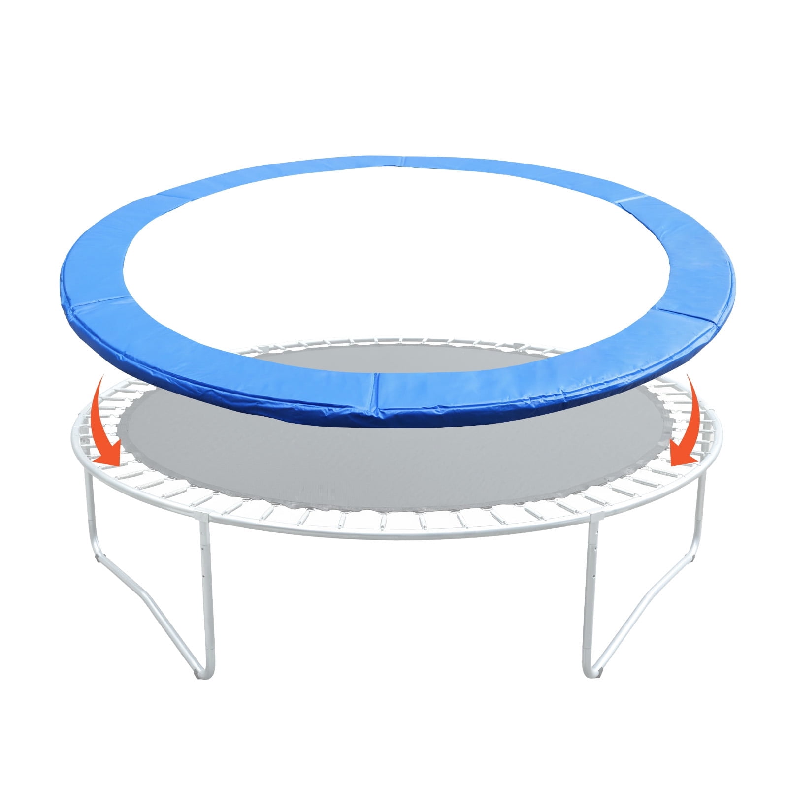 Waterproof Spring Aoodor, Trampoline Safety Pad, 8FT, Blue waterproof spring cover ...