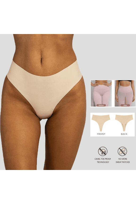 Camel Proof Thong High Waist Camel Cover Underwear No Show Camel Proof Concealer Panties for Women