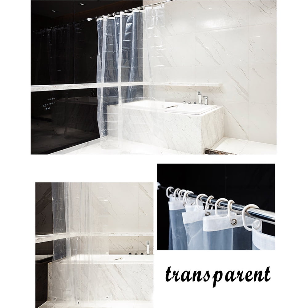 Aoorsake Shower Curtain Liner Bath Shower Curtain Liner Clear Non Toxic ...