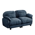 thumbnail image 1 of Aoowow 72.4'' 2 Seater Cloud Sofa, Chenille Modular Couch with Deep Seat, Soft Loveseat for Living Room, Apartment, Blue, 1 of 11