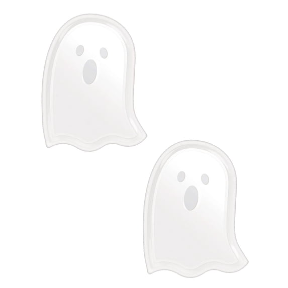 Aooww 2Pcs Halloween Serving Trays Large Melamine Platters, Pumpkin Bat Food Trays Halloween Movie Night Snack Trays Birthday Party Serving Dishes