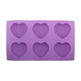 thumbnail image 1 of Aooww 3D Heart Silicone Molds For Baking Mousse Cake, 3D Silicone Baking Mold For Candy Pastry Chocolate Truffle Cupcake Jelly Cookie Pudding Cake Decoration Mold, 3D Heart Shape,E, 1 of 6