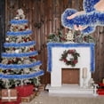 thumbnail image 1 of Aooww 6.56FT Christmas Garland Decorations To Christmas Tree Thick and Thin Streamers Foil Garland for Xmas Tree Decor Home Indoor, Christmas Tree Tinsel Garland, Blue, 1 of 6