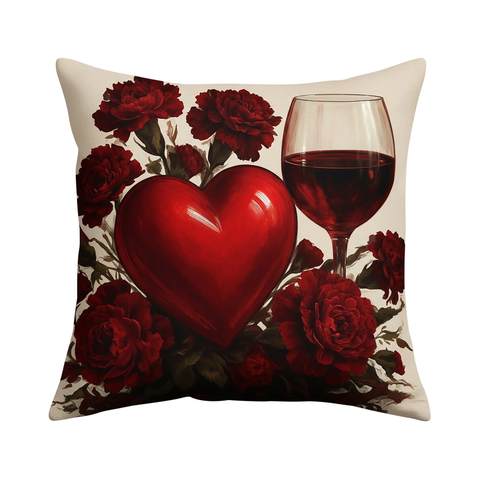 Aooww Black Rose Velvet Pillowcase Car Pillowcase Sofa Cushion Cover At ...