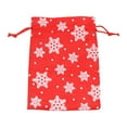 thumbnail image 1 of Aooww Christmas Burlap Gift Drawstring Bags Snowflake Candy Bags Small Linen Goody Treat Bags Winter Xmas Party Favors Supplies, 1 of 5