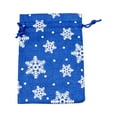 thumbnail image 1 of Aooww Christmas Burlap Gift Drawstring Bags Snowflake Candy Bags Small Linen Goody Treat Bags Winter Xmas Party Favors Supplies, 1 of 5