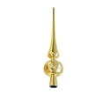 thumbnail image 1 of Aooww Christmas Tree Topper Vintage Plastic Finial Tree Topper Small Christmas Tree Decoration Treetop for Xmas Holiday Home Decor Christmas Decorations Christmas Gifts, Gold, 1 of 6