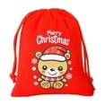 thumbnail image 1 of Aooww Christmas Velvet Santa Sack Large Christmas Santa Red Velvet Bag with Drawstring Gift Wrap Bags for Christmas Party Xmas Present Sack, Christmas Party Decorations, F, 1 of 7