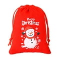 thumbnail image 1 of Aooww Christmas Velvet Santa Sack Large Christmas Santa Red Velvet Bag with Drawstring Gift Wrap Bags for Christmas Party Xmas Present Sack, Christmas Party Decorations, G, 1 of 7