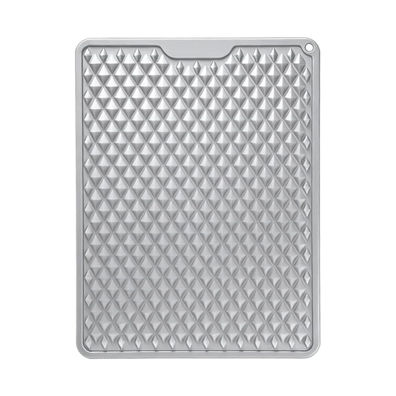 Aooww Double Sided Silicone Acupressure Massage Pad, Non-Slip Washable with Hanging Hole for Foot, Back & Muscle Relief,Gray