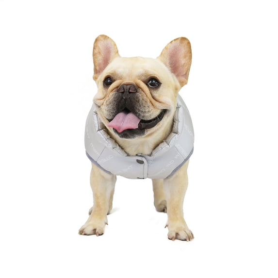 Aooww Fleece Hoodie for Dogs - Windproof Waterproof Coat, Winter Warm Jacket, Cold Weather Pet Apparel Clothes Vest for Small Medium Large Dogs, Winter Pet Clothes, Thermal Pet Apparel , Gray,S
