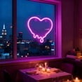 thumbnail image 1 of Aooww Heart Neon Sign, Battery Operated or USB Powered LED Neon Light, Table and Wall Decoration Valentines Light for Room Classroom Dorm Wedding Proposal Anniversary Decor,Pink, 1 of 6