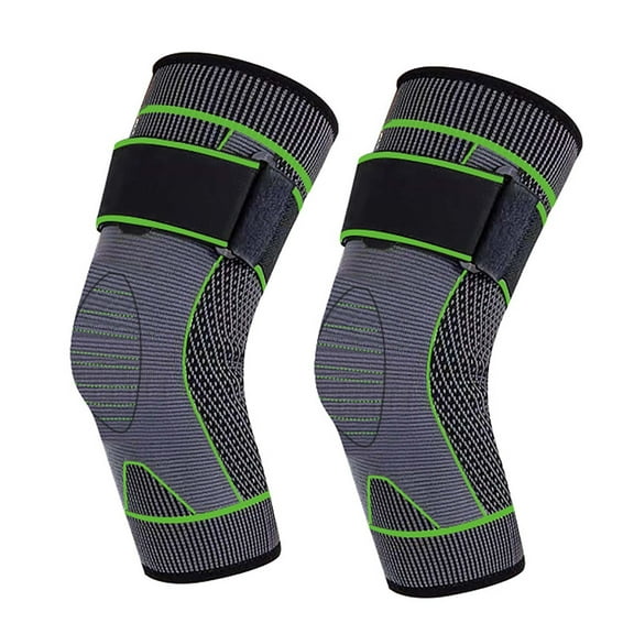 Aooww Heated Knee Brace Wrap Support, Knee Heating Pad, Knee Warmer for The Elderly in Cold Weather, Heat Therapy for Knee Pain Relief, Knee Joint Pain, Arthritis, Green, XXL
