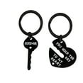 thumbnail image 1 of Aooww His and Her Keychain Set Couple Gifts for and Girlfriend Piece Of Him and Her Keychain Set Couple Anniversary Valentine's Day Gift,Heart-Shaped Decor,Romantic Home Decor,Black, 1 of 2
