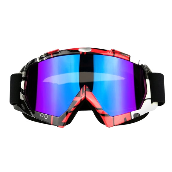 Aooww Motorcycle Goggles - Glasses - Dirt Bike ATV Motocross Anti-UV Adjustable Riding Offroad Protective Combat Tactical Military Goggles for Men Women Kids Youth Adult, B