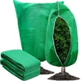 thumbnail image 1 of Aooww Plant Covers Freeze Protection, Frost Covers with Zipper Drawstring Plant Protection Cover Bags for Outdoor Winter Frost Cold Weather Shrubs Trees Jacket Covers, Green, XXL, 1 of 9
