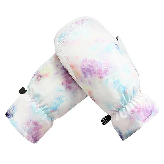 Aooww Snow Gloves for Women - Waterproof Touchscreen Winter Warm Ski and Snowboarding Gloves, Multicolor