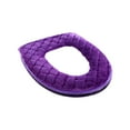 thumbnail image 1 of Aooww Thicker Bathroom Toilet Seat Cover Pads, Soft Warmer Toilet Seat Cushion Cover Stretchable Washable Fits All Oval Toilet Seats, Autumn Winter Toilet Seat Covers, Purple, 1 of 6