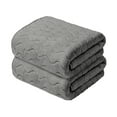 thumbnail image 1 of Aooww Washcloths – Set of 2 – Thick Loop Pile Washcloth – Absorbent and Soft Cotton Wash Cloth – Lint Free Face Towel – Wash Cloths Perfect for Bathroom,Gray, 1 of 8
