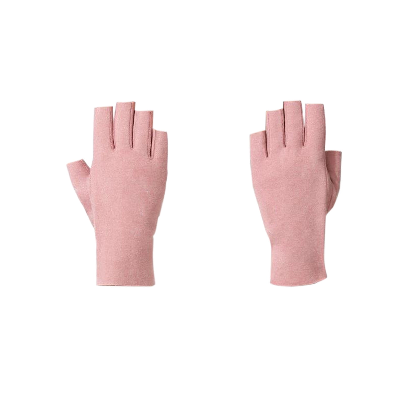 Fortunenine Wool Half Fingers Glove Winter Knit Gloves Mid Fingerless