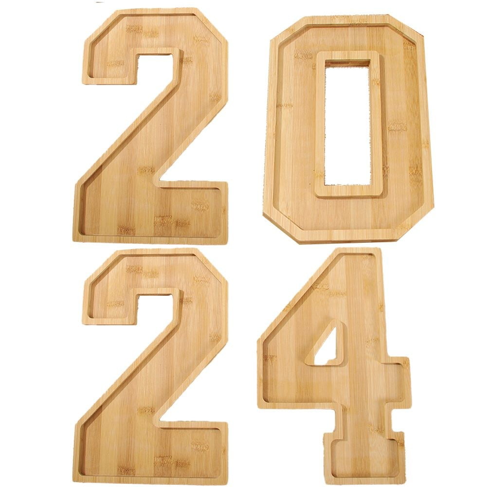 2025 Celebration Serving Trays 2025 Wooden Charcuterie Board Set - 4 ...