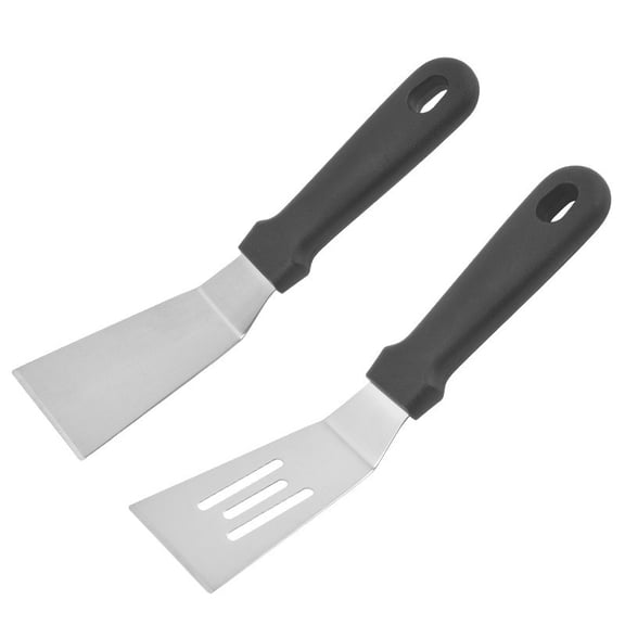 Aoqianlan 2pcs Metal Spatula, Stainless Steel Brownie Spatula Kitchen Cake and Pancake Pie