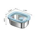 Aoqianlan 316L Stainless Steel Food Storage Box with Lid for Safe and ...