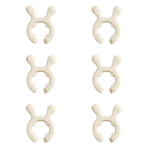 Aoqianlan 6pcs Silicone Pot Handle Spatula Rack: Heat-Resistant, Anti-Scald & Easy Clean! white