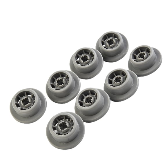 Aoqianlan Basket Wheels Practical and Durable Dishwasher Lower Large Basket Wheels Runner Set of 8 for Hotpoint and Neff