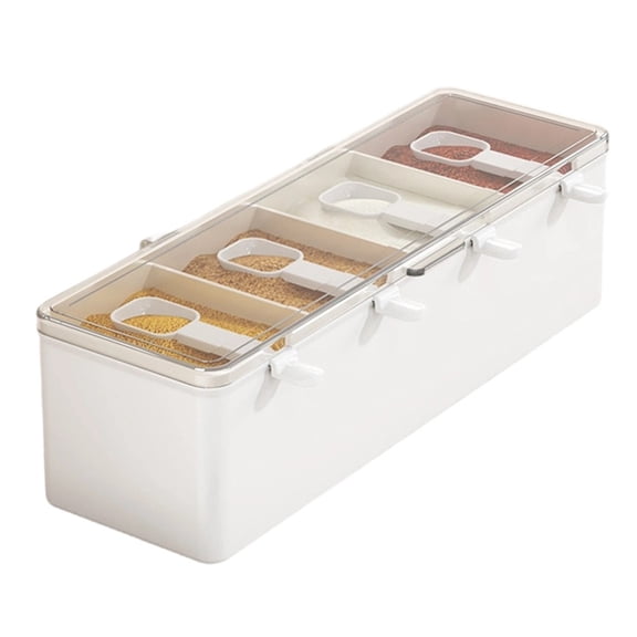 Aoqianlan Chilled Condiment Server Set: 4 Removable Containers & Ice for Freshness