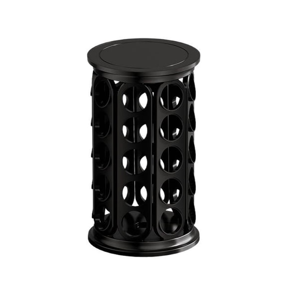 Aoqianlan Coffee Capsule Holder Capsule Storage 360-Degree Rotation ABS Material Black