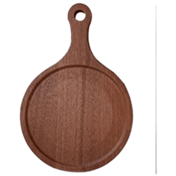 Aoqianlan Ebony Wood Cutting Board Double Sided with Sink Handle for Kitchen Beef Fruit 33*22*1.5cm