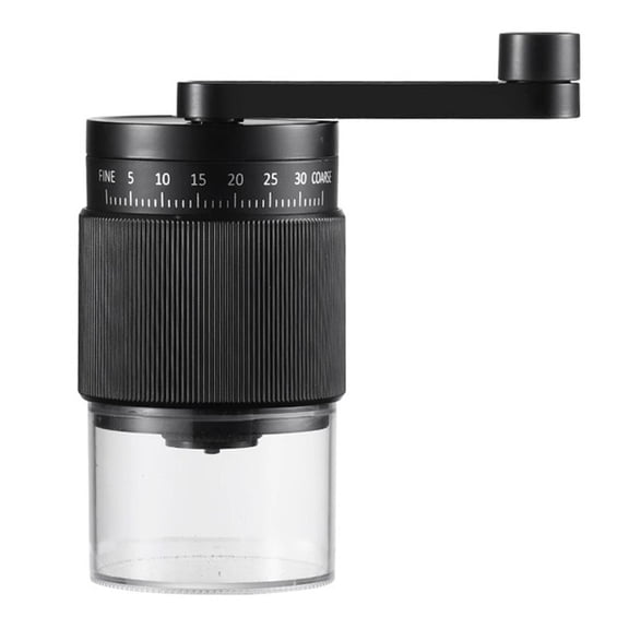 Aoqianlan Ergonomic Manual Coffee Bean Grinder with 35 Settings for Easy Grinding Black