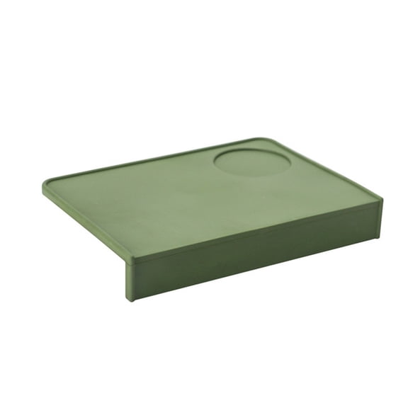Aoqianlan Espresso Coffee Tamper Mat Silicone Bar Press Tamping Rest Holder Bar Corner Edge Pad Coffeeware Tamping Supplies Green
