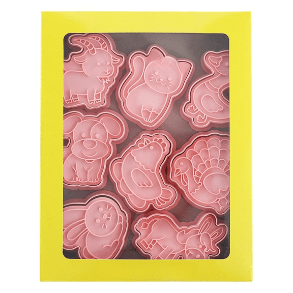 Aoqianlan Farm Animal-Shaped Cookie Set Cartoon Biscuit for Baking Tools