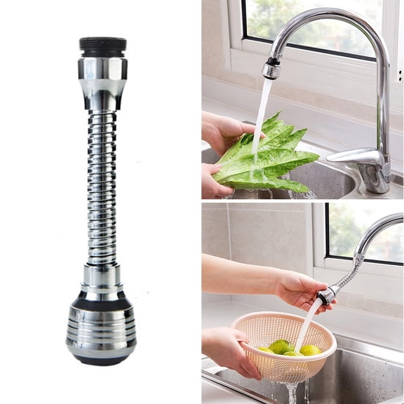 Aoqianlan Faucet Sprayer Extender Dual Water Outlet Modes Aerator Adjustable Faucet Adapter for Kitchen Taps Water Saving