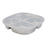 Aoqianlan Multi Compartment Stainless Steel Lunch Box Divided Plate ...