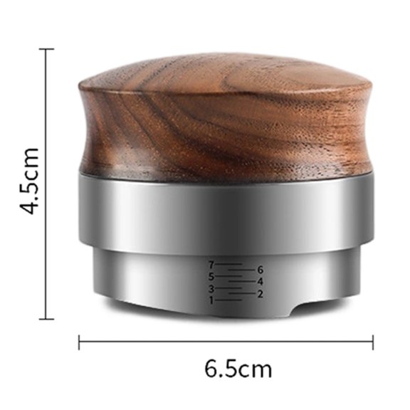 Aoqianlan Palm Tamper Coffee Leveler Tool Wooden Coffee Tool Fits for Espresso Coffee 58MM