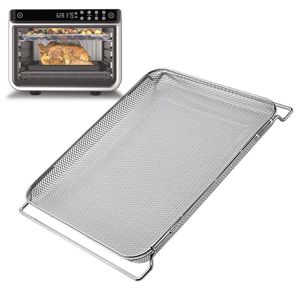 Panier De Rechange Pour Friteuse à Air Foodi DT251/DT201 - Acier Inoxydable 304, Dimensions 36.6x29x2.7 Cm, Facile à Nettoyer