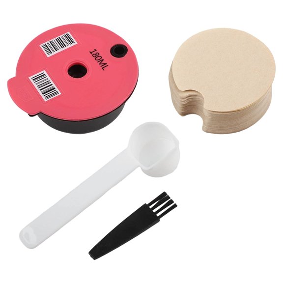 Aoqianlan Reusable Coffee Capsule Pod Pods Cups & Slicone Lid for Bosch Tassimo Machine B