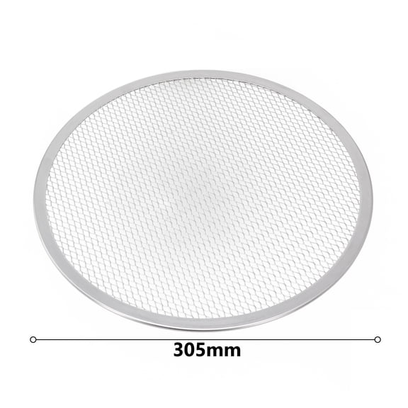 Aoqianlan Round Pizza Stone Non-Stick Aluminum Mesh Pizza Screen Pasta Baking Tray Net Pizza DIY Pizza Screen Baking Tray 12 inch