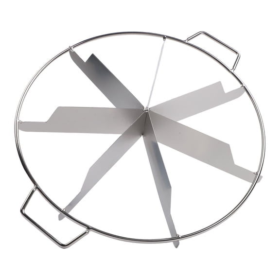 Aoqianlan Stainless Steel Circular Cake Slicer Cutter for Pizza and Layered Bread with 6 7 or 9 equal For portion design 7-cut