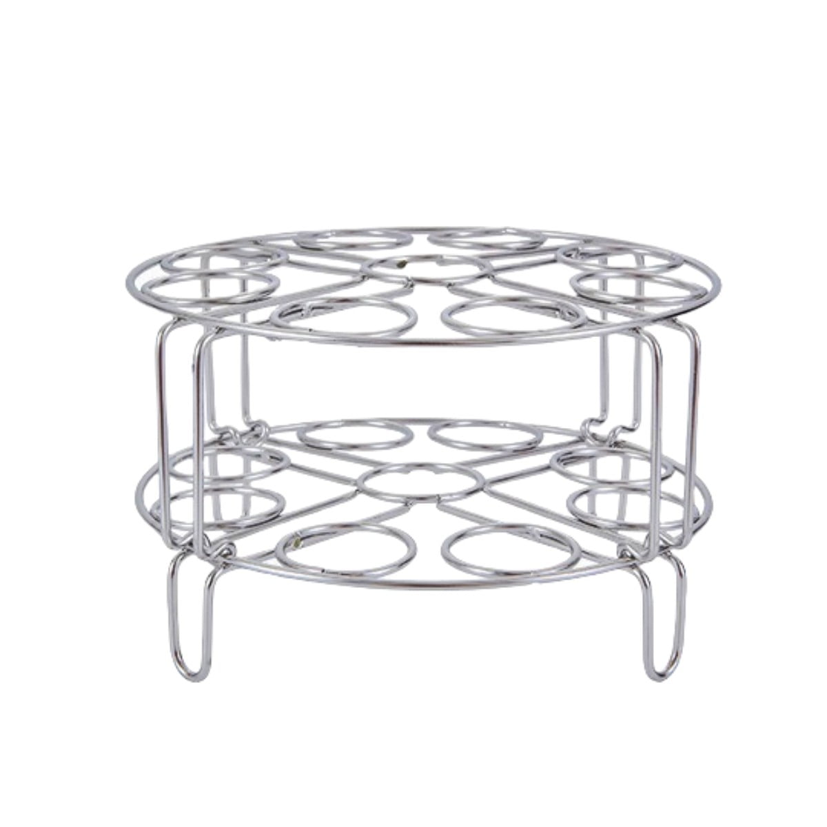 Konrisa 3-Piece Stainless Steel Steamer Rack Set - For Instant Pot, Egg Steaming, Pizza Stand, 7"+ Pots