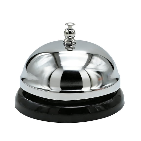 Aoqianlan Stainless Steel Service Bell for Restaurant Kitchen Bar Hotel Counter Ringer