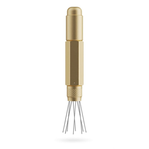Aoqianlan Stirring Needle Coffee Stirrer Even Distributing Telescopic for coffee Making gold