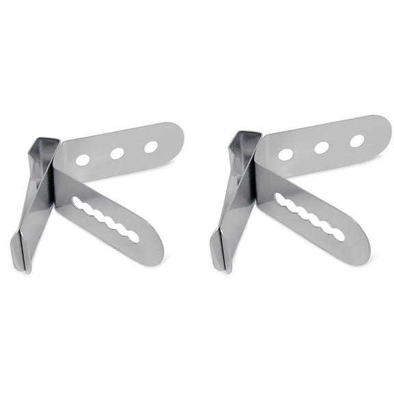 Aoqianlan Thermometer Holder Thermometer Clip Holder Kitchen Restaurant Stainless Steel Thermometer 2pcs Kitchen Accessories A