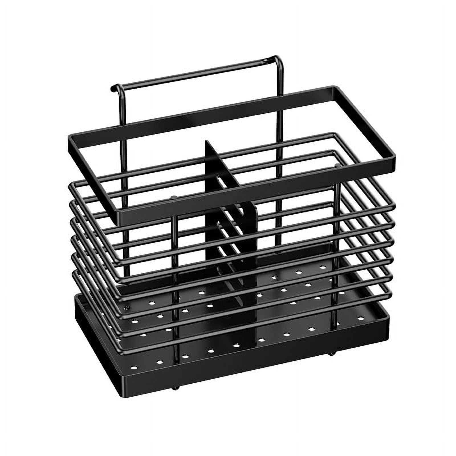 Aoqianlan Wall Mounted Utensil Holder Drying Rack forks Spoons ...