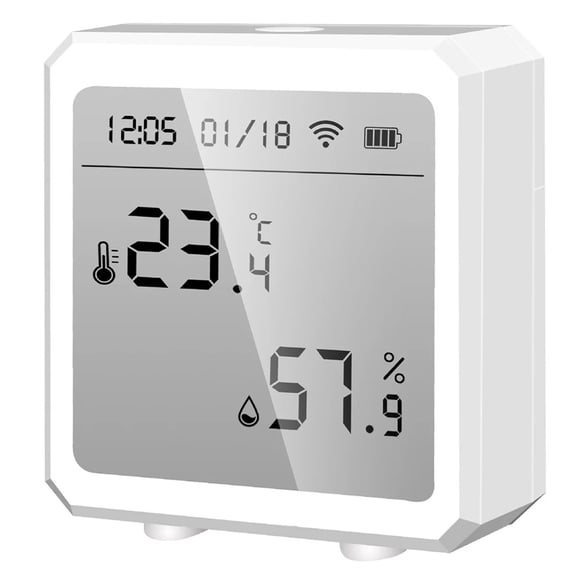 Aoqianlan Wireless WiFi Hygrometer Thermometer with LED Display and App Notifications