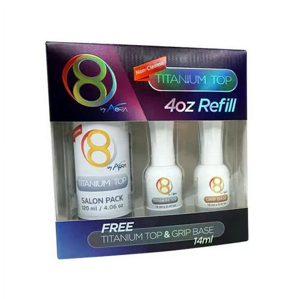 Aora 8 Titanium Top Kit 4oz, Free Titanium Top & Grip Base 0.47oz Aora 8 Titanium Top Kit 4oz, Free Titanium Top & Grip Base 0.47oz